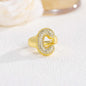 New 26 English letter rings fashionable chubby balloon letter rings with adjustable opening for women
