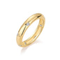 Trendy Gold High-End S925 Silver Ring for Women Non-Fading New Style Fashionable Moissanite Ring Ins Style