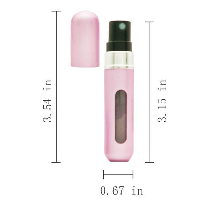 5ml refillable perfume atomizer travel, portable mini pocket Perfume Atomizer for travel accessories tin canister Organizer Bottle