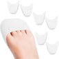 6 Pcs Toe Covers Toe Protectors for Women Silicone Toe Pouches Gel Pads Pointe Shoes Protectors Gel Sock Pads Ballet Dance Toe Caps with Breathable Hole for Ball of Foot Metatarsal(Beige)