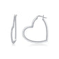 S925 Silver New Heart-Shaped Hoop Earrings for Women High-End Feel Hot-Selling Moissanite Earrings