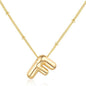 Letter Necklace Balloon Initial Necklaces for Women Girls Dainty Alphabet Pendant   Puffy Name Personalized Jewelry Gift Fashion Personality Jewelry For Girls Plated Gold Bubble Letter Necklace