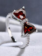 Hot Fashion Rhinestone Decorated Bow Design Ring, Elegant Wedding Engagement Bridal Jewelry for Women, Trendy All-match & Exquisite Jewelry for Birthday Gift