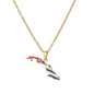Hot selling creative world maps, national flags, necklaces, pendants,Women and men jewelry,tiktok shop