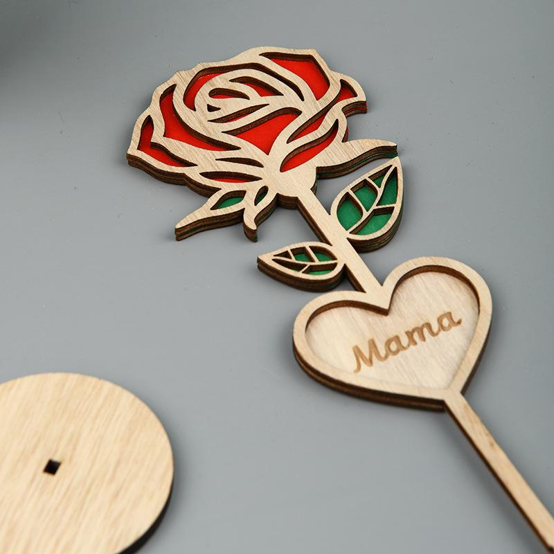 Creative New Wood Mama Roses Wood Roses Wood Mother's Day Gifts Wood Crafts