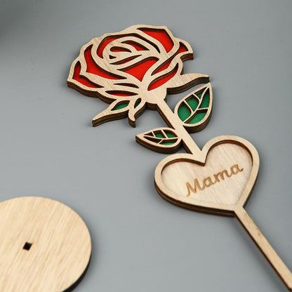 Creative New Wood Mama Roses Wood Roses Wood Mother's Day Gifts Wood Crafts