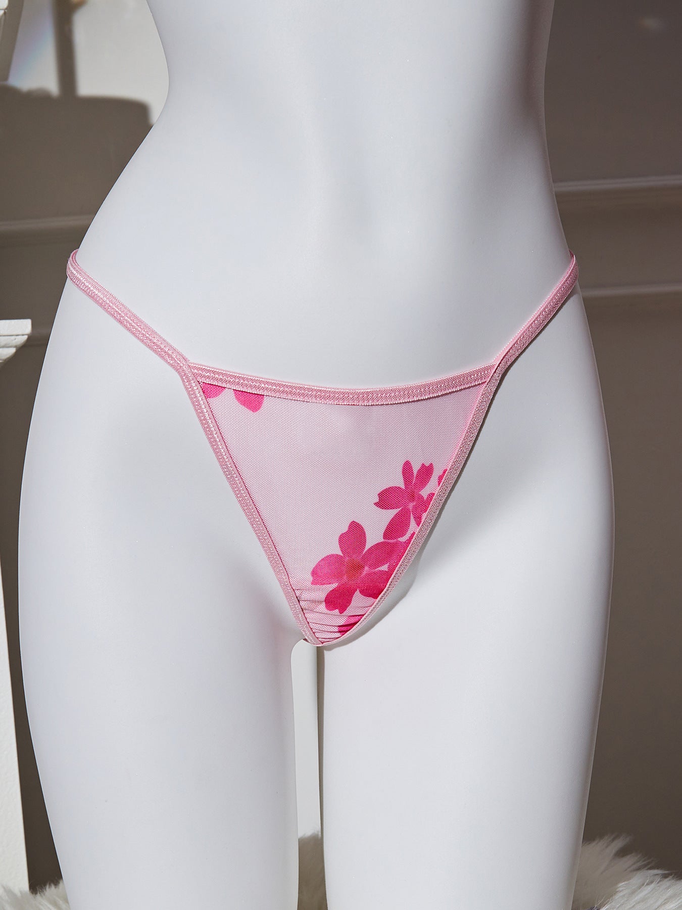 Sexy lingerie lace perspective temptation hollow floral skirt Valentine's Day uniform suit