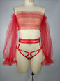Sexy Temptation Set with Lace Net and Uniform Style