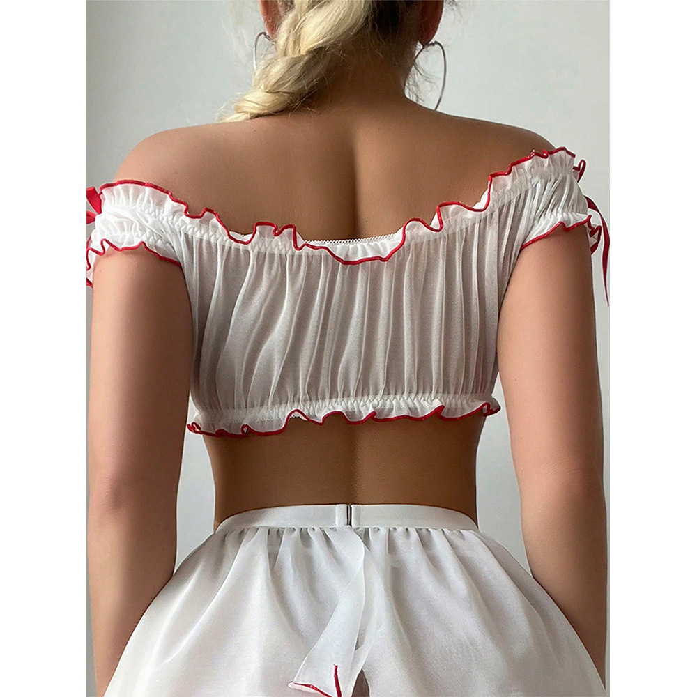 Passionate Sexy Lace Temptation Nurse Uniform Lingerie Set-Perect for Adult Women