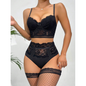 Hot Selling! Sexy 3-Piece Lingerie Set with Bra and Triangle Pants