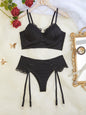 Sexy Lace and See-Through Bra and Thong Set |   2-Piece Lingerie Set for Women