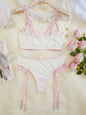 Sexy Lace and See-Through Bra and Thong Set |   2-Piece Lingerie Set for Women