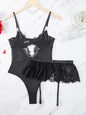 Sexy Lingerie Set with Lace Embroidery for Valentine's Day - Best Seller