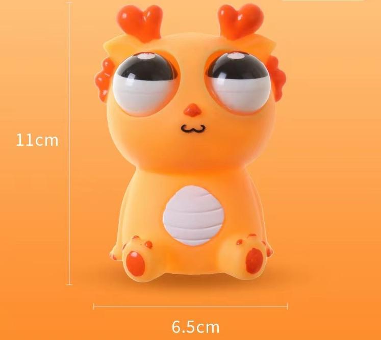 Blast Eye Dragon Squeezing Toy Decompression Toy Dragon Year Squeeze Stare Xlongren Doll Vent Blast Eye Dragon Toy Wholesale