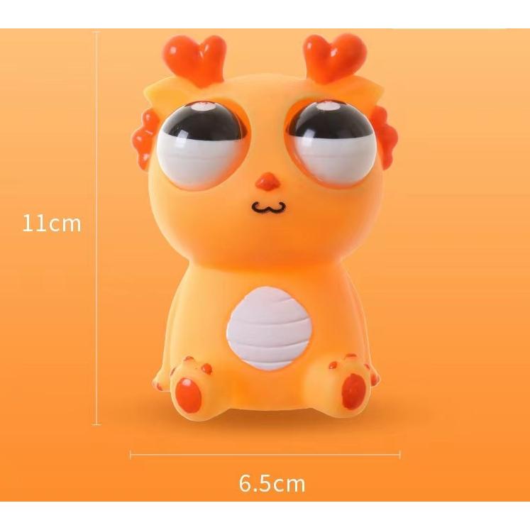 Blast Eye Dragon Squeezing Toy Decompression Toy Dragon Year Squeeze Stare Xlongren Doll Vent Blast Eye Dragon Toy Wholesale