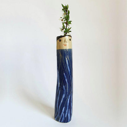 Bohemian Face Family Vase Dried Flower Handmade Vase Home Resin Craft Ornament