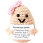 Mini Positive Cute Funny Life Potato Tomato Eggplant Onion Cute Animals Creative Knitted Holding Card Crochet Birthday Christmas Girls Gifts Party Decor party gift