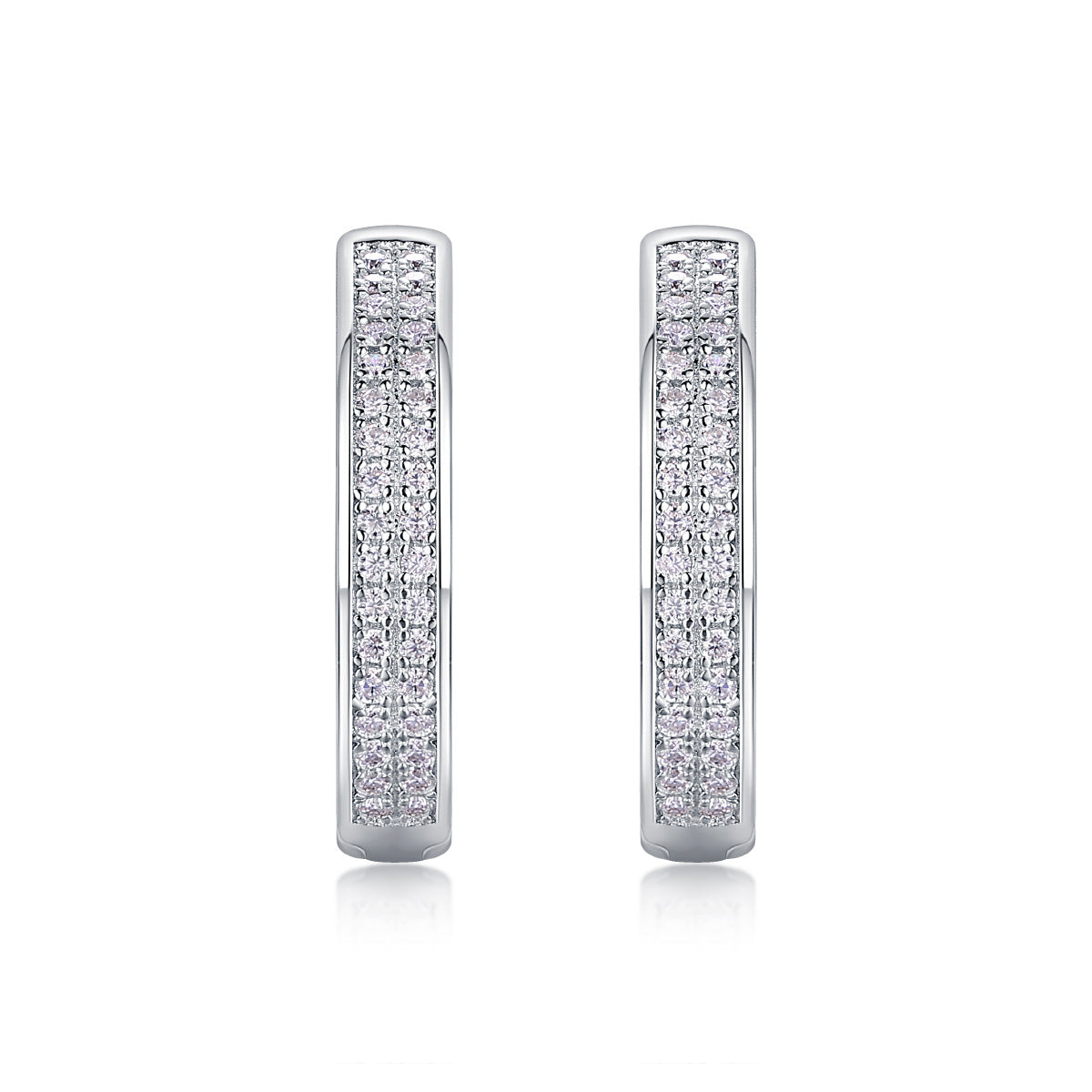 S925 Firefly Light Earrings Moissanite Hoop Earrings
