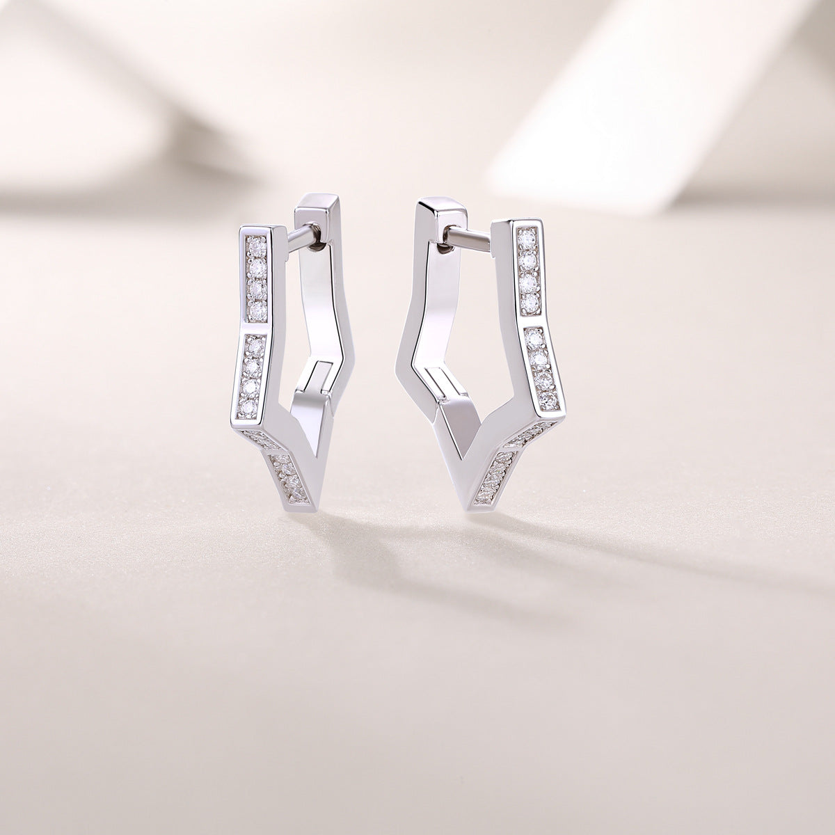 S925 Galaxy Wandering Earrings Moissanite New Hoop Earrings