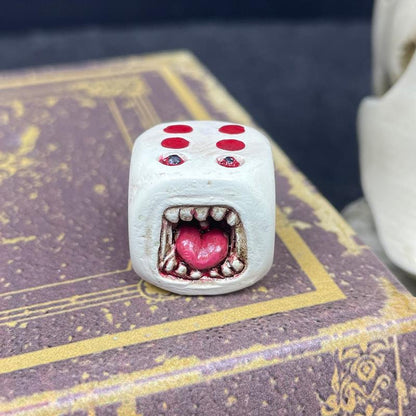 Halloween Demon Dice Toy Desktop Resin Crafts Micro Landscape Ornaments Atmosphere Gift
