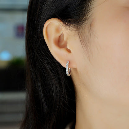 925 Silver Earrings Moissanite Ear Ring