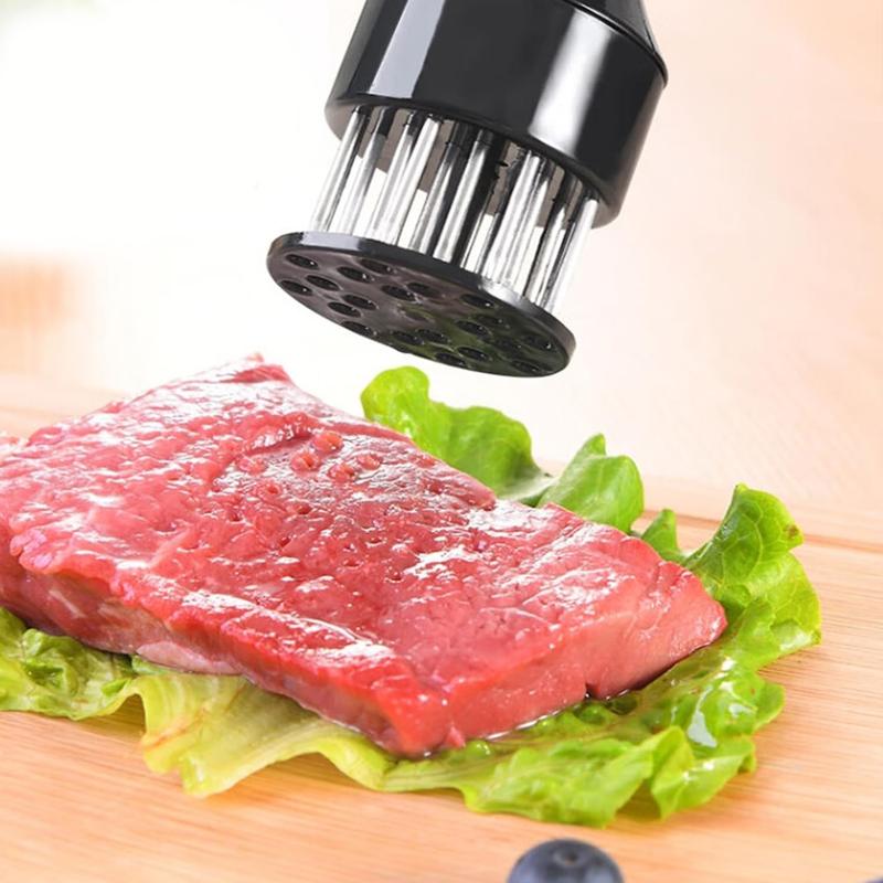 Meat Tenderizer Tool Stainless Steel Needle Ultra Sharp 16 Blades Tenderizing Beef Chicken Steak Veal Pork
