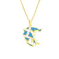 Hot selling creative world maps, national flags, necklaces, pendants,Women and men jewelry,tiktok shop
