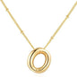 Letter Necklace Balloon Initial Necklaces for Women Girls Dainty Alphabet Pendant   Puffy Name Personalized Jewelry Gift Fashion Personality Jewelry For Girls Plated Gold Bubble Letter Necklace