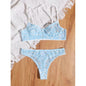 Couple's Sexy Mesh Bra and Triangle Panties Set - Plus Size, Perfect for a Passionate Night Together