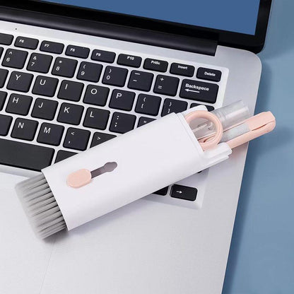 7-in-1 Keyboard Cleaning Tool, Multifunctional Dust Removal Brush for Phone, Earphone, Computer, Laptop, Watch, Camera, Lens
