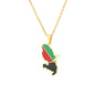 Hot selling creative world maps, national flags, necklaces, pendants,Women and men jewelry,tiktok shop