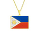 Hot selling creative world maps, national flags, necklaces, pendants,Women and men jewelry,tiktok shop