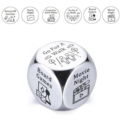 Anniversary for Him Her Date Night Ideas Dice Gifts for Boyfriend Girlfriend Wedding Gifts Couple Gifts 11th Anniversary Steel Gift for Wife Husband Birthday Valentines for Women Men
