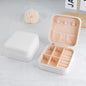 Jewelry Box Children Can Use Multifunctional Portable Flip Flannel Jewelry Earrings Ear Studs Accessories Storage Box