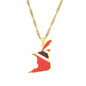 Hot selling creative world maps, national flags, necklaces, pendants,Women and men jewelry,tiktok shop