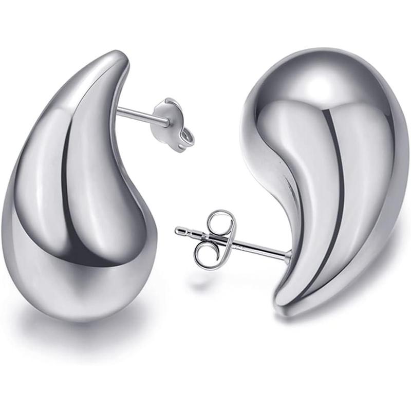 Christmas gifts&specials Waterdrop Chunky Earrings for Women Girls Gift Trendy Hoop Earring Set Women Fashion Jewelry