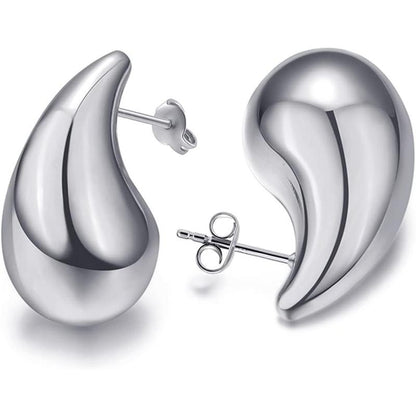 Christmas gifts&specials Waterdrop Chunky Earrings for Women Girls Gift Trendy Hoop Earring Set Women Fashion Jewelry