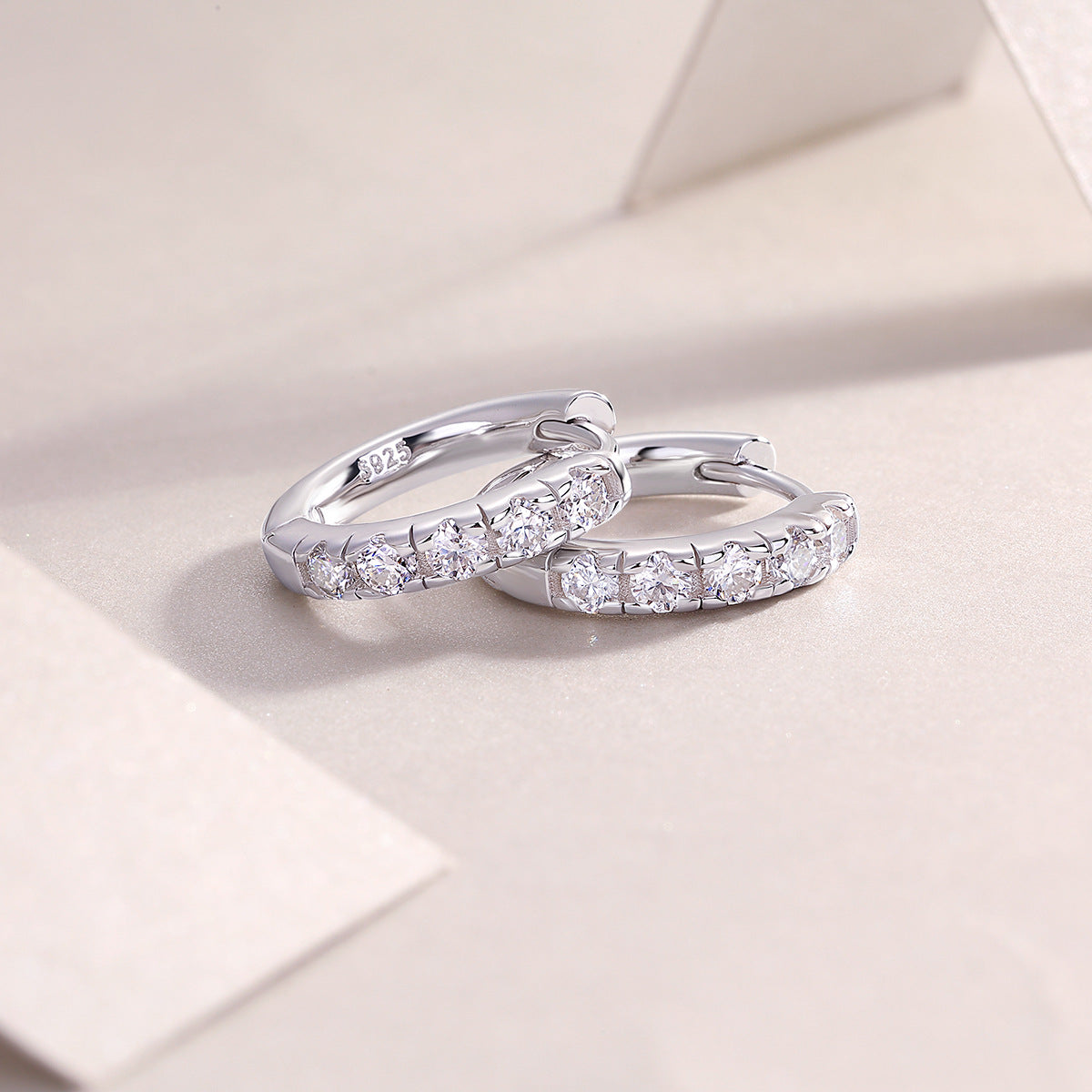 925 Silver Earrings Moissanite Ear Ring