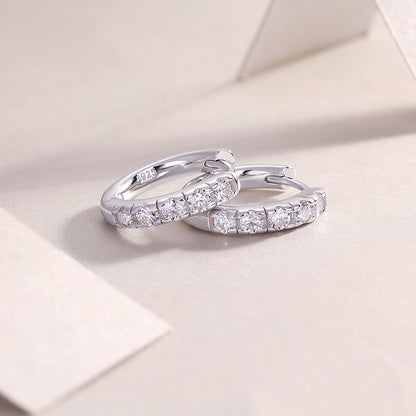 925 Silver Earrings Moissanite Ear Ring