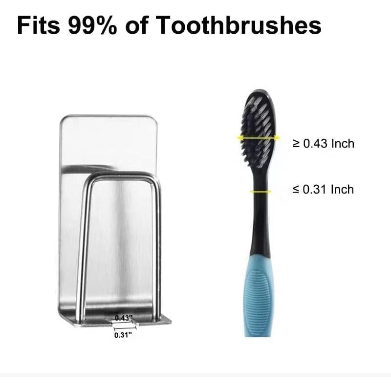 Electric Toothbrush Holders for Bathroom, GIAVGIAV Electric Toothbrush Organizer, Bathrooms Toothbrush Storage for Shower Space-Saving, Mirror Toothbrush Holder Wall Mounted, Stainless Steel 304