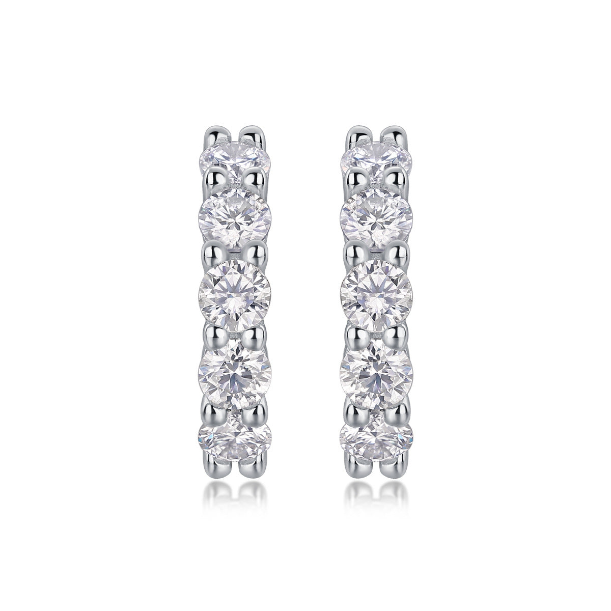 S925 Buddha Dawn Hoop Earrings Moissanite New Earrings
