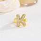New 26 English letter rings fashionable chubby balloon letter rings with adjustable opening for women
