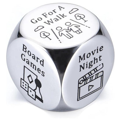 Anniversary for Him Her Date Night Ideas Dice Gifts for Boyfriend Girlfriend Wedding Gifts Couple Gifts 11th Anniversary Steel Gift for Wife Husband Birthday Valentines for Women Men