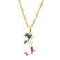 Hot selling creative world maps, national flags, necklaces, pendants,Women and men jewelry,tiktok shop