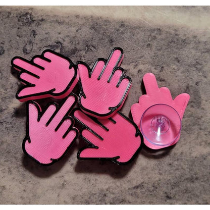 Acrylic Middle Finger Sucker Ornament Prank Small Gift Ornament