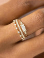 Women's Elegant Rhinestone Decor Promise Stack Rings, 3pcs/set Trendy Exquisite Engagement Rings, Chic Fashionable Jewelry As Gift for Women and Girls, for Fall Fall Sets