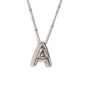 Letter Necklace Balloon Initial Necklaces for Women Girls Dainty Alphabet Pendant   Puffy Name Personalized Jewelry Gift Fashion Personality Jewelry For Girls Plated Gold Bubble Letter Necklace