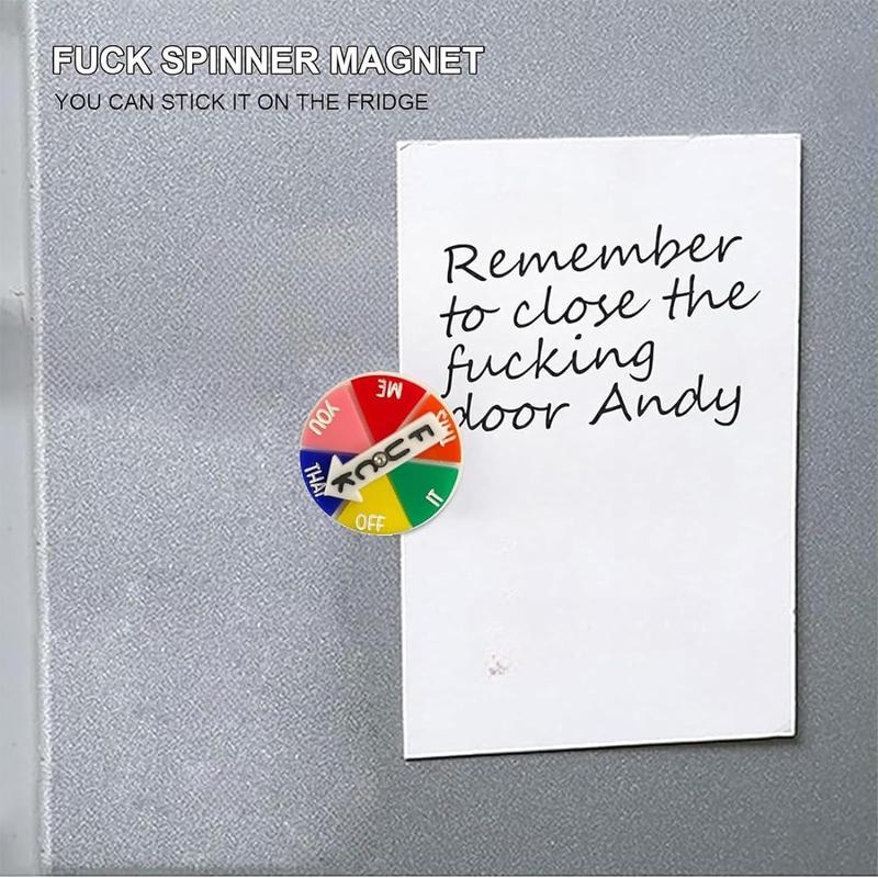 Spinner Magnet Colorful Turntable Rotating Magnet Refrigerator Whiteboard Office Inbox Decoration