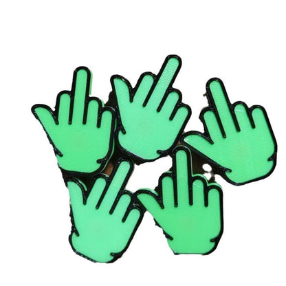 Acrylic Middle Finger Sucker Ornament Prank Small Gift Ornament