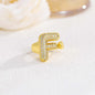 New 26 English letter rings fashionable chubby balloon letter rings with adjustable opening for women